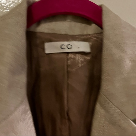 Co. Ivory Oatmeal Double Breasted Linen Tunic Vest OS - Picture 7 of 7